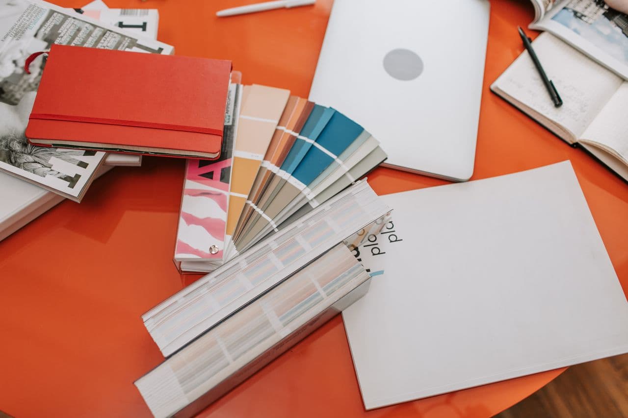 Elion Prints design studio and print materials